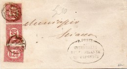 LETTERA CON ANNULLO GIRGENTI - Revenue Stamps