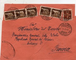 1945 LETTERA CON ANNULLO COLLIANO SALERNO - Correo Aéreo