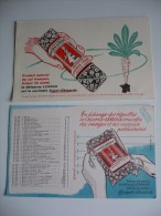 2 BUVARDS LEROUX CHICOREE . Années 50. TRES BON ETAT. CAFE Racine De Chicorée. Liste Des CADEAUX Vignettes - Café & Té