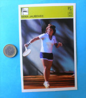 MIMA JAUSOVEC - Tennis ... Yugoslavia Vintage Card Svijet Sporta * Slovenia Tenis Sport Slovenia - Tarjetas