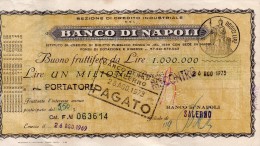 BANCO DI NAPOLI - Non Classés