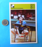 DRAGUTIN SURBEK - Table Tennis ..Yugoslavia Old Card Svijet Sporta * Tennis De Table Ping Pong Tenis De Mesa Tischtennis - Tafeltennis