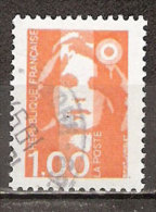 Timbre France Y&T N°2620 (05) Obl. Marianne Du Bicentenaire. 1 F. 00. Orange. Cote 0.30 € - 1989-1996 Maríanne Du Bicentenaire