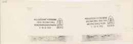 J0703 - Czechoslovakia (1948-75) Control Imprint Stamp Machine (RR!): International Trade Fair Brno 1969 (Slovak) - Proeven & Herdrukken