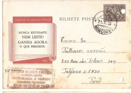 Portugal & Bilhete Postal, Moncorvo, Porto 1956 (199) - Covers & Documents