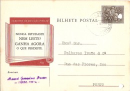 Portugal & Bilhete Postal, Portalegre, Venda Nova, Porto 1956 (200) - Lettres & Documents