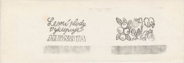J0718 - Czechoslovakia (1948-75) Control Imprint Stamp Machine (RR!): Forest Fruits Buys JEDNOTA (= UNITY) (Czech) - Probe- Und Nachdrucke