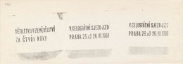 J0741 - Czechoslovakia (1948-75) Control Imprint Stamp Machine (RR!): V. National Congress Of JRD (= Collective Farm) CZ - Proeven & Herdrukken