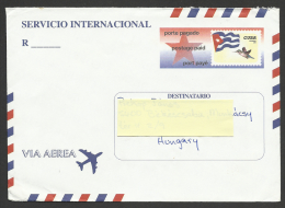 Cuba, Airmail Stationery, Flag Of Cuba With A Colibri, 2001. - Luchtpost