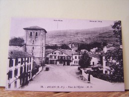 ASCAIN (PYRENEES-ATLANTIQUES) PLACE DE L'EGLISE. - Ascain