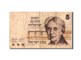 Billet, Israel, 5 Lirot, 1973, B+ - Israel