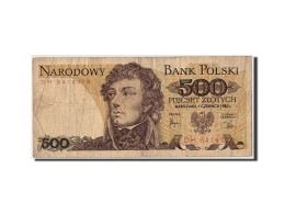 Billet, Pologne, 500 Zlotych, 1982, 1982-06-01, B+ - Pologne