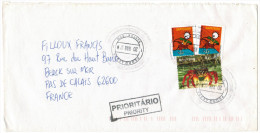 BRASILE - BRASIL - 2007 - Priority Mail - 2 Sapateiro + Aratu - Viaggiata Da Santos Per Berck Sur Mer, France - Cartas & Documentos