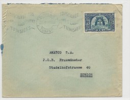 TUNISIE - 1949 - ENVELOPPE De TUNIS Pour ZÜRICH (SUISSE) - Cartas & Documentos