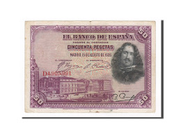 Billet, Espagne, 50 Pesetas, 1928, 1928-08-15, TB+ - 50 Peseten