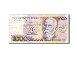 Billet, Brésil, 1 Cruzado Novo On 1000 Cruzados, 1989, TB+ - Brazilië