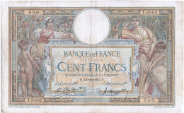 Billet, France, 100 Francs, 100 F 1908-1939 ''Luc Olivier Merson'', 1922, TB - 100 F 1908-1939 ''Luc Olivier Merson''