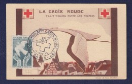 CP CARTE POSTALE FRANCE  ......CROIX ROUGE 1946 PARIS EXPOSITION AERO PHILATELIQUE - Croce Rossa