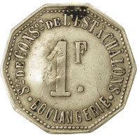 Monnaie, France, 1 Franc, TTB, Maillechort, Elie:30.5var - Monétaires / De Nécessité