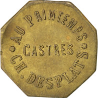 Monnaie, France, 25 Centimes, TTB, Laiton, Elie:20.3 - Noodgeld