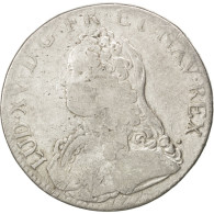 Monnaie, France, Louis XV, Écu Aux Branches D'olivier, Ecu, 1733, Aix, TB+ - 1715-1774 Ludwig XV. Der Vielgeliebte