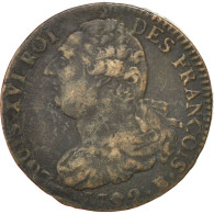 Monnaie, France, 2 Sols François, 2 Sols, 1792, Rouen, TB+, Bronze, KM:603.3 - Otros & Sin Clasificación