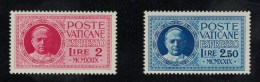 Vaticano 1929 Espresso – Conciliazione L. 2 E L. 2,50 – MNH VF ** – Firmato Vignati – Rif. 1505002 - Exprès