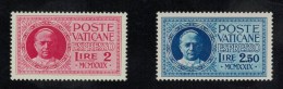 Vaticano 1929 Espresso – Conciliazione L. 2 E L. 2,50 – MNH VF ** – Firmato Vignati – Rif. 1505002 - Urgente