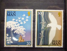 THEMA EUROPA ISLE OF MAN 665/666 Xx ( YVERT ) COTE : 3 EURO ( B ) - 1995