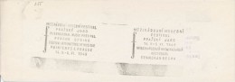 J0766 - Czechoslovakia (1948-75) Control Imprint Stamp Machine (RR!): International Music Festival Prague Spring 1949 - Proofs & Reprints