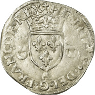 Monnaie, France, Douzain Aux Croissants, 1551, Paris, TTB, Billon, Sombart:4380 - 1547-1559 Henry II