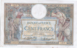 Billet, France, 100 Francs, 100 F 1908-1939 ''Luc Olivier Merson'', 1922 - 100 F 1908-1939 ''Luc Olivier Merson''