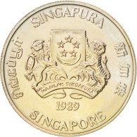 Monnaie, Singapour, 20 Cents, 1989, SPL, Copper-nickel, KM:52 - Singapur