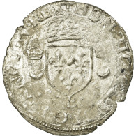 Monnaie, France, Douzain Aux Croissants, 1553, Rouen, TB, Billon, Sombart:4380 - 1547-1559 Henry II