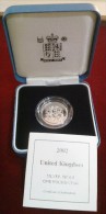 2002 ROYAL MINT THREE LIONS £1 ONE POUND STERLINA SILVER PROOF COIN BOX COA - Mint Sets & Proof Sets