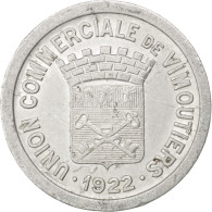 Monnaie, France, 10 Centimes, 1922, TTB+, Aluminium, Elie:10.2 - Notgeld