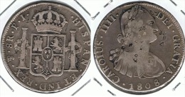 BOLIVIA CARLOS IIII 8 REALES 1808 PLATA SILVER.B - Bolivia