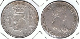 GUATEMALA FERNANDO VII 8 REALES 1817 PLATA SILVER - Guatemala