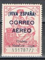 Burgos Patriotico 1936, Guerra Civil, 3 Pts Rosa, Edifil Num 22 ** - Emissions Nationalistes