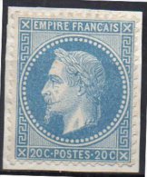 France  N° 29B  Neuf Sur Fragment Cote (*) 100€  Départ à  19,00 Euros !! - 1863-1870 Napoléon III. Laure