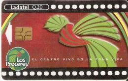 TARJETA DE GUATEMALA DEL CINE LOS PROCERES (LADATEL) CINEMA - Guatemala