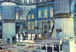 Turkey Istanbul Interior Of The Blue Mosque 1978 - Islam