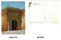 CARTOLINA COLORI MAROCCO – MEKNES – PORTA DEL MAUSOLEO MOULAY ISMAIL NON VIAGGIATA  CONDIZIONI BUONE - Meknès