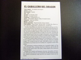 PROGAMA DE CINE - Título: EL CABALLERO DEL DRAGON -  - Año 1985 - Director: FERNANDO COLOMO - Cinema Advertisement