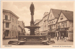 GÜSTROW Pferdemarkt Borwinbrunnen Paul Gutschmidt SINGER Nähmaschinen JESPERSEN TOP-Erhaltung Ungelaufen - Güstrow