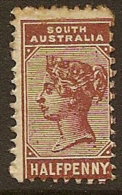 SOUTH AUSTRALIA 1883 1/2d QV SG 188a HM #MN123 - Neufs