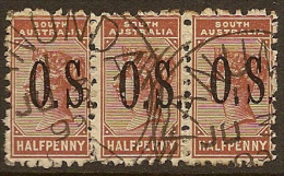 SOUTH AUSTRALIA 1891 1/2d OS X3 SG O68 U #MN251 - Gebruikt