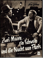 Illustrierte Film-Bühne  -  "Zwei Mann, Ein Schwein Und Die Nacht" -  Mit Bourvil  -  Filmprogramm Nr. 3750 Von Ca. 1956 - Zeitschriften