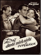Illustrierte Film-Bühne  -  "Du Darfst Mich Nicht Verlassen" -  Mit O.W. Fischer   -  Filmprogramm Nr. 3715 Von Ca. 1956 - Riviste