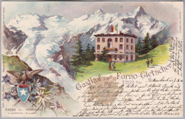 AK GR SILVAPLANA 1900-08-07 Rickenbach Gasthof Forno-Gletscher Litho Gebr Künzli - Silvaplana